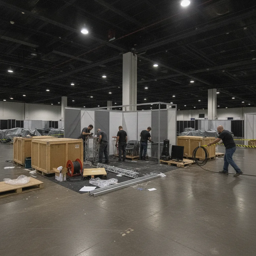 Démontage stand salon, protocole, délais et erreurs - demontage stand salon