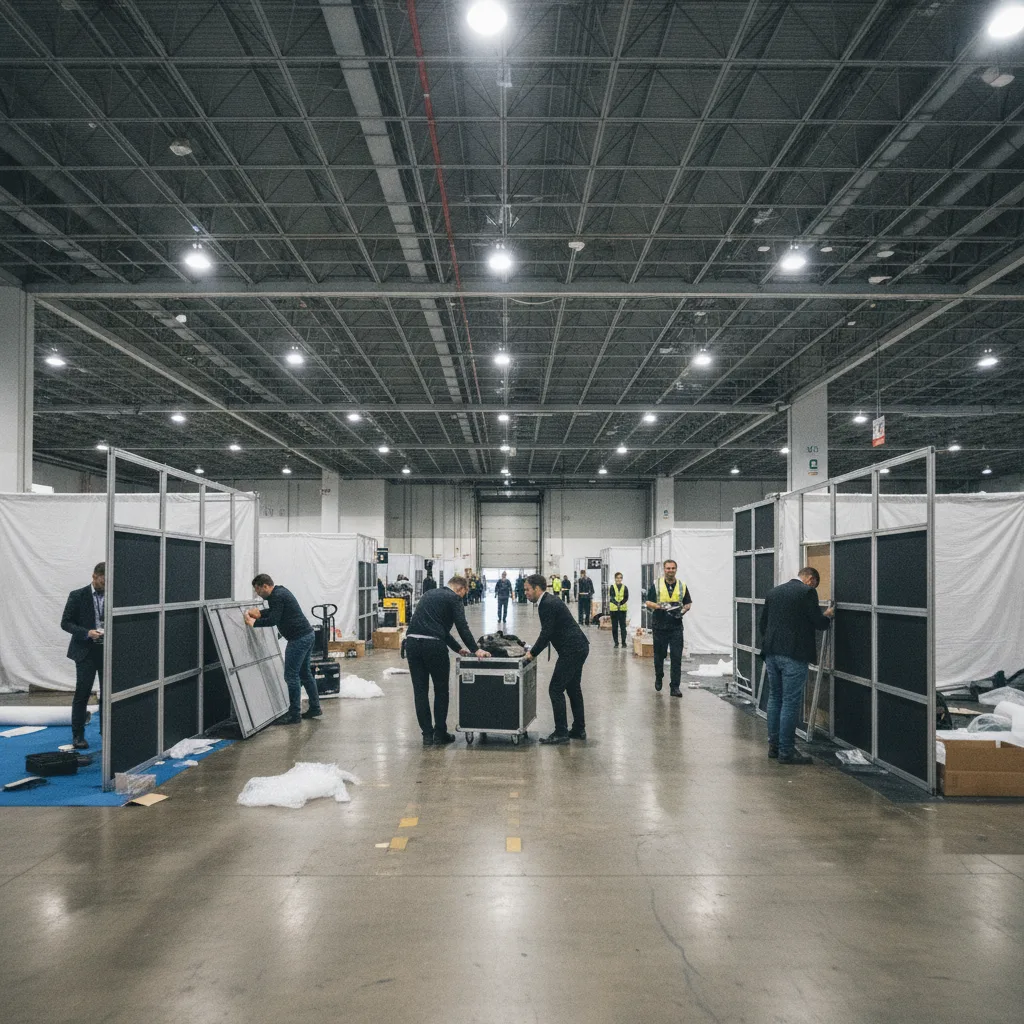 démontage stand salon