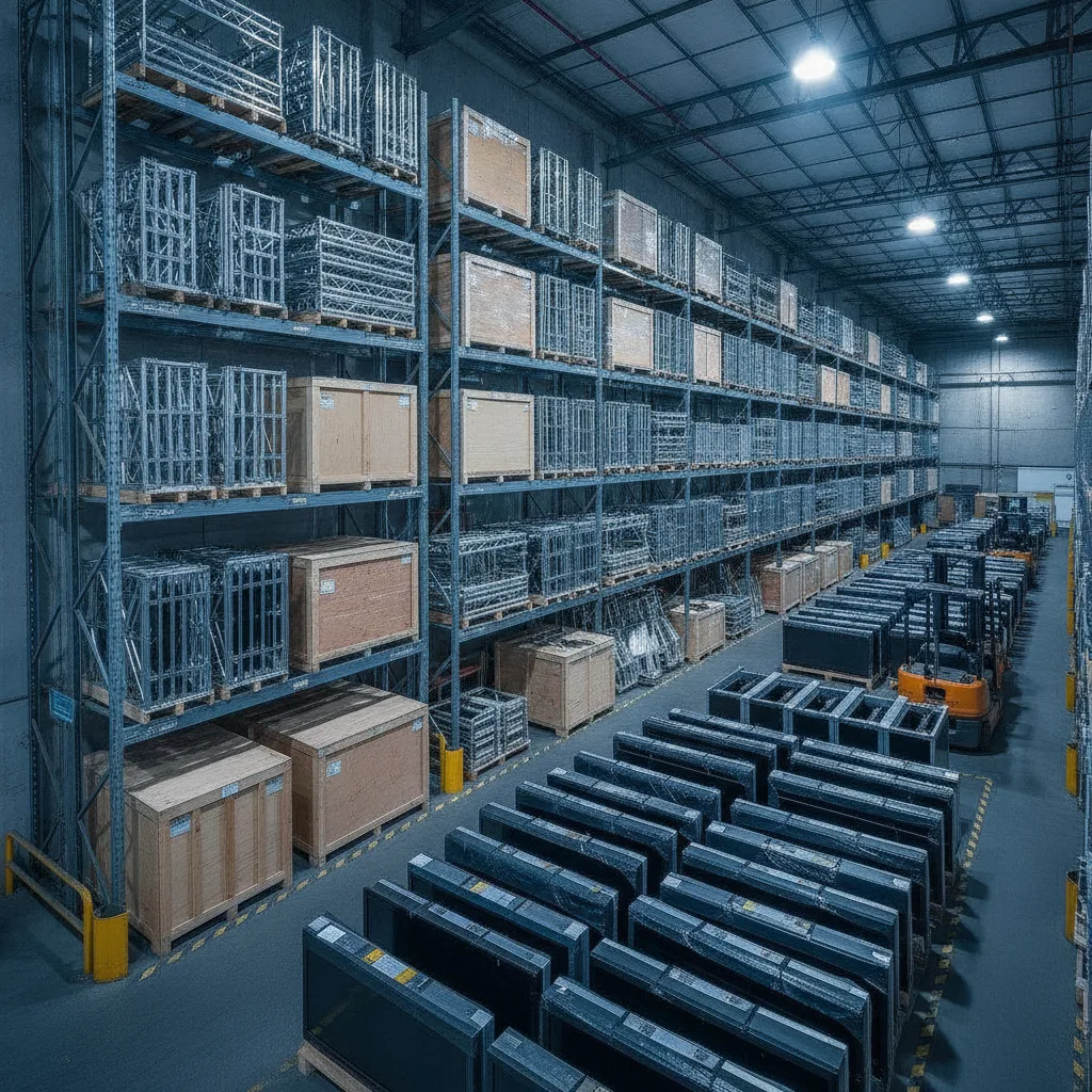 stockage stand entre salons